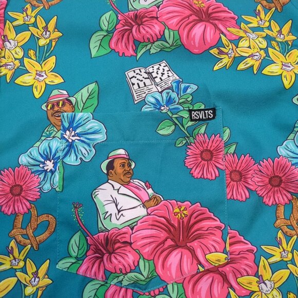 RSVLTS Florida Stanley Shirt The Office NBC Men's Size 3XL Stretch Hawaiian - Picture 4 of 11
